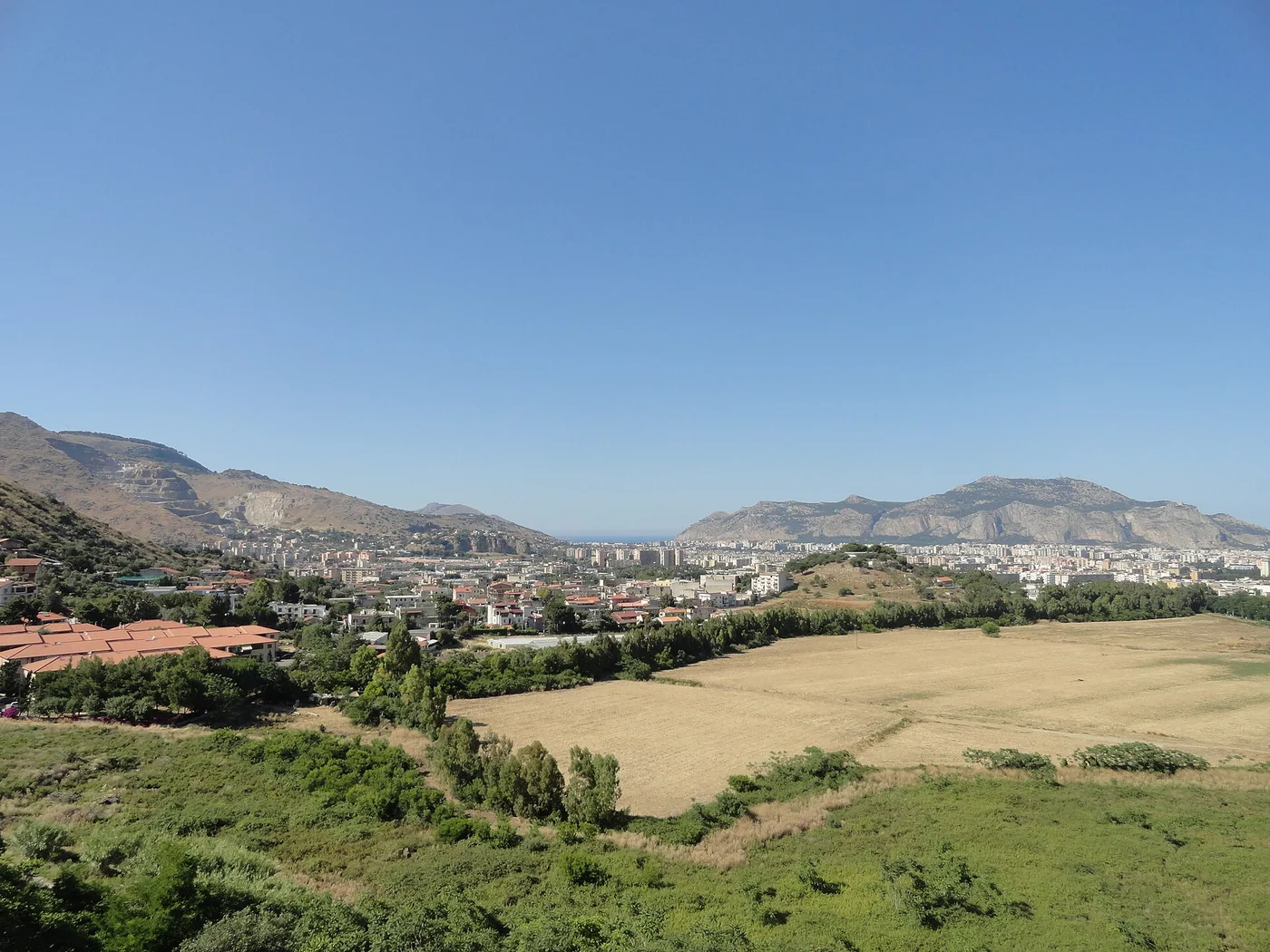 Immagine editoriale del territorio di Palermo, in provincia di Palermo