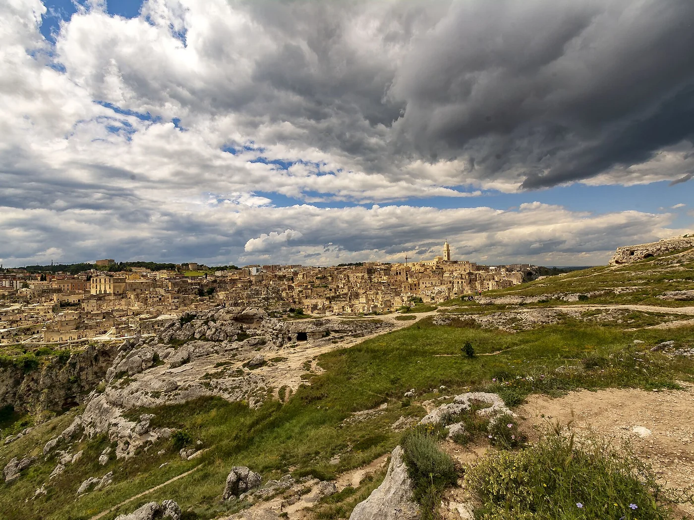 Immagine editoriale del territorio di Matera, in provincia di Matera