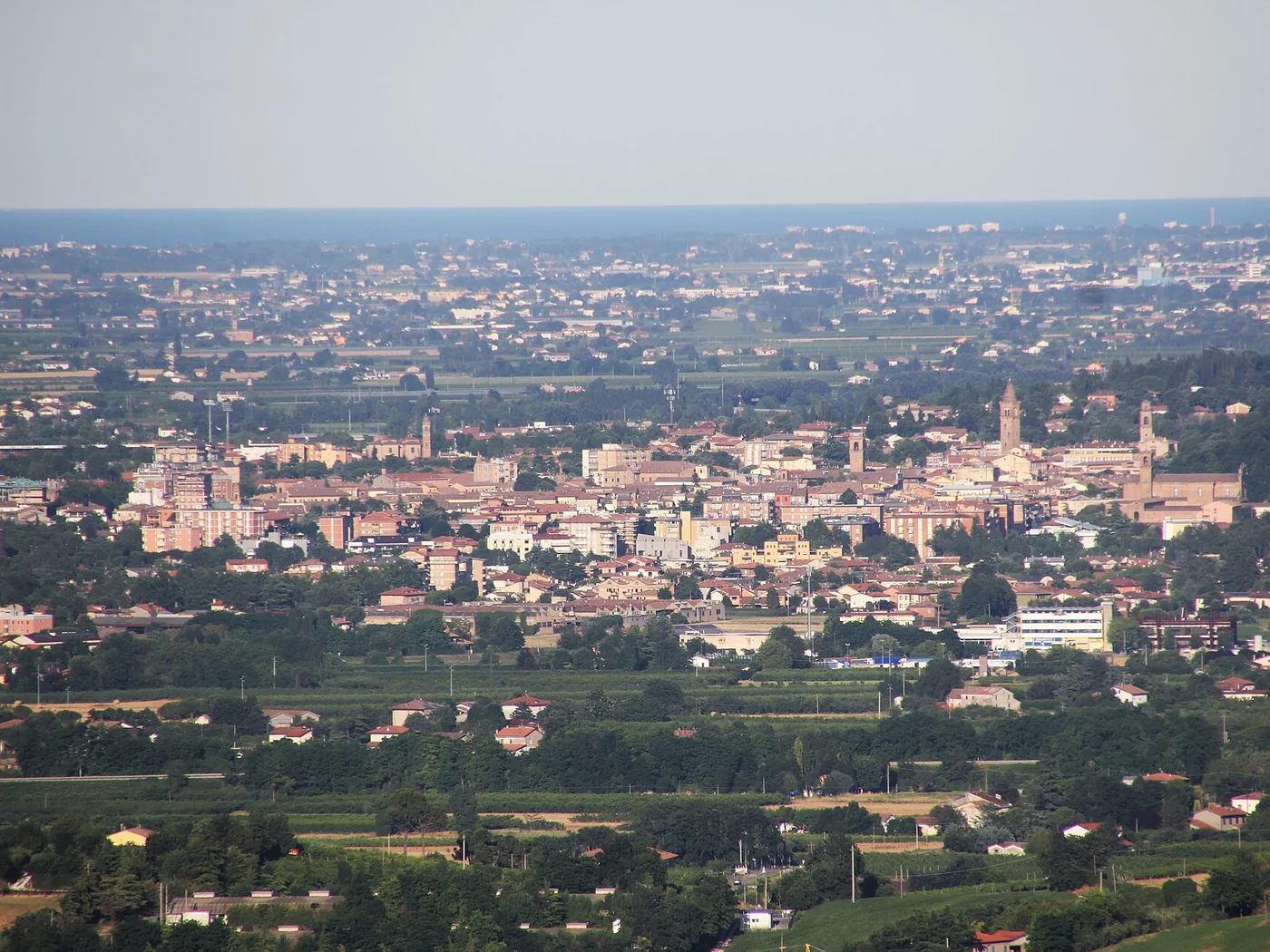 Immagine editoriale del territorio di Cesena, in provincia di Forlì-Cesena