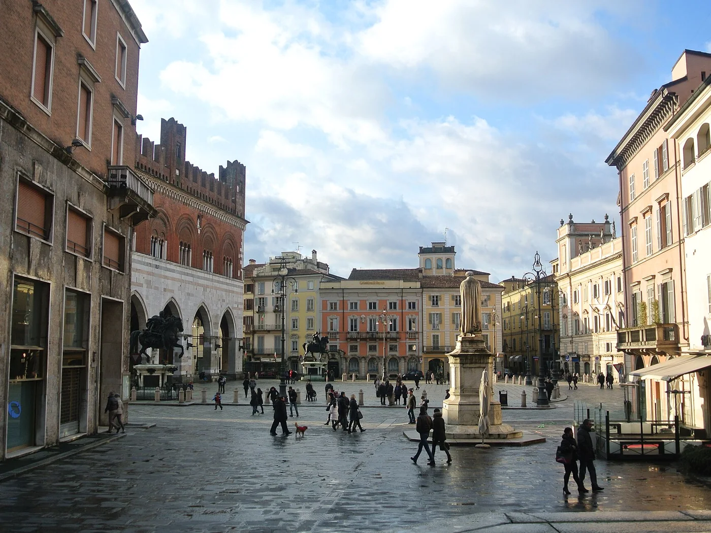 Immagine editoriale del territorio di Piacenza, in provincia di Piacenza