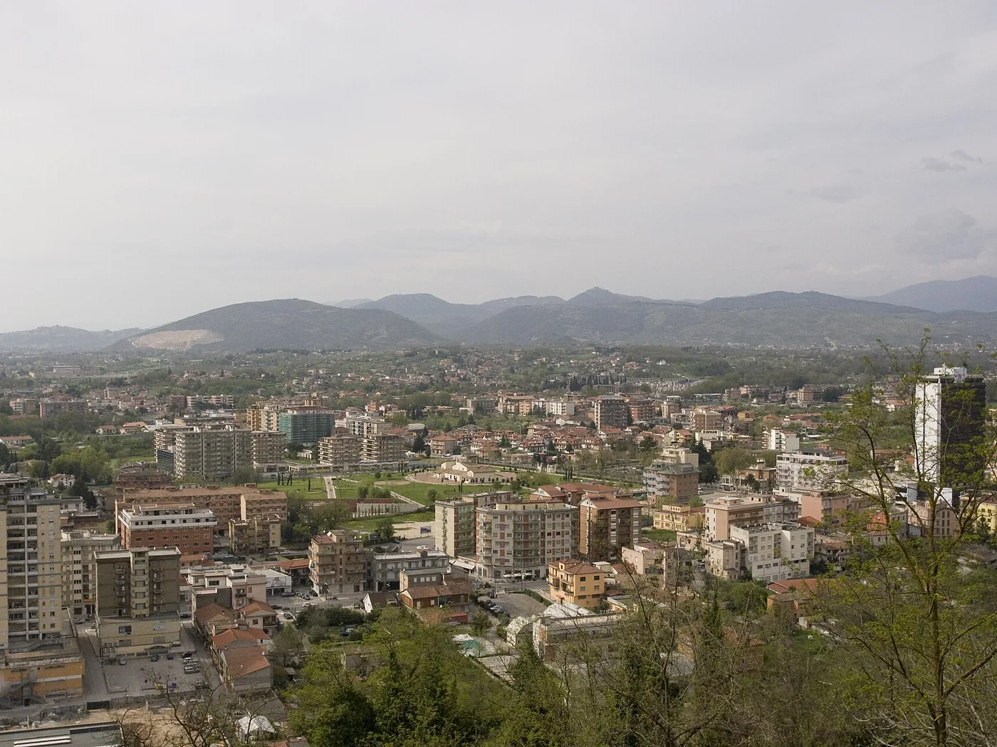 Immagine editoriale del territorio di Frosinone, in provincia di Frosinone