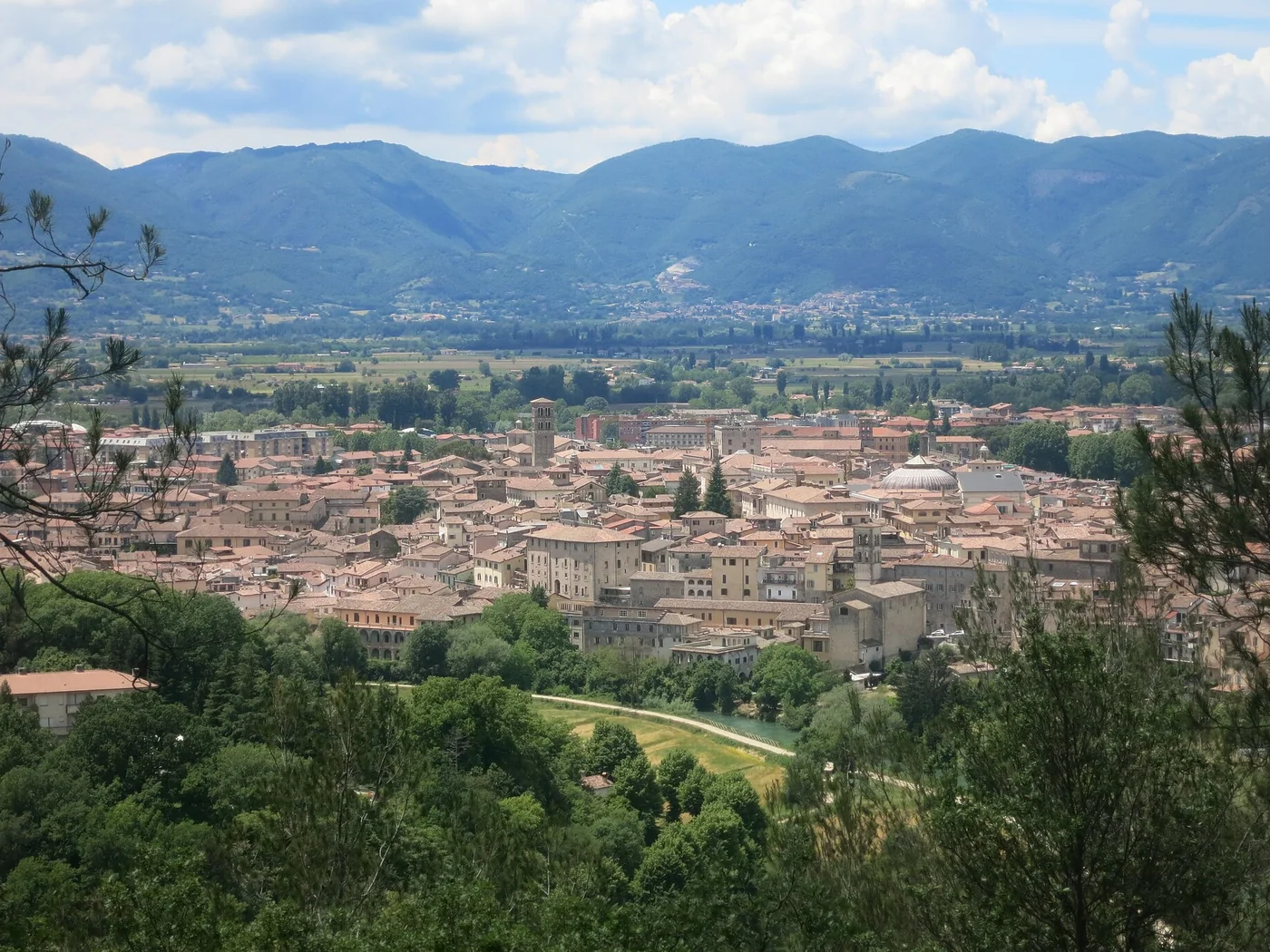 Immagine editoriale del territorio di Rieti, in provincia di Rieti
