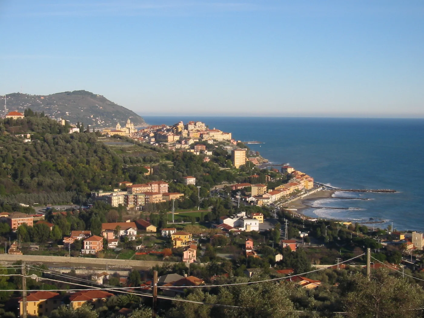 Immagine editoriale del territorio di Imperia, in provincia di Imperia