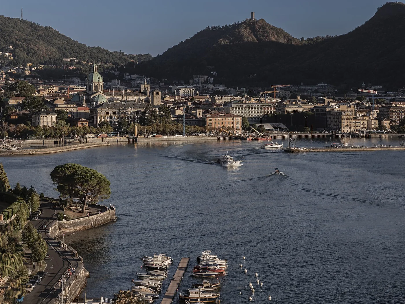 Immagine editoriale del territorio di Como, in provincia di Como
