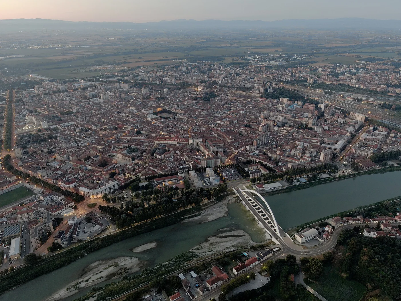Immagine editoriale del territorio di Alessandria, in provincia di Alessandria