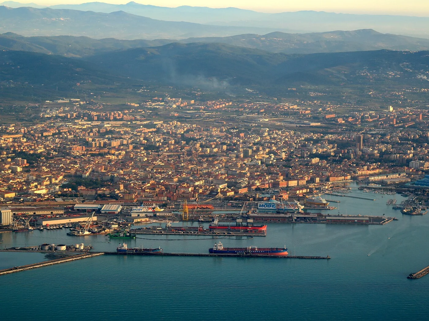 Immagine editoriale del territorio di Livorno, in provincia di Livorno