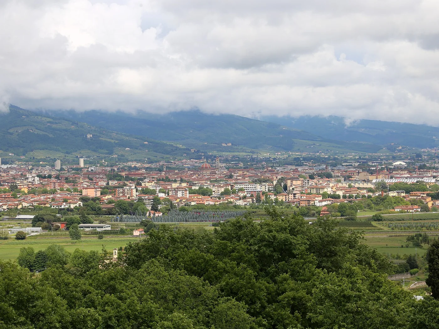 Immagine editoriale del territorio di Pistoia, in provincia di Pistoia