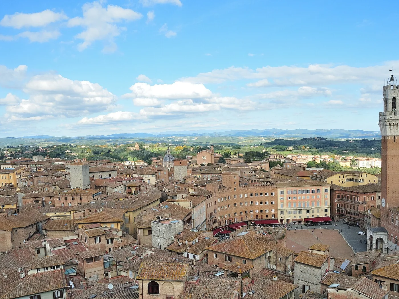 Immagine editoriale del territorio di Siena, in provincia di Siena