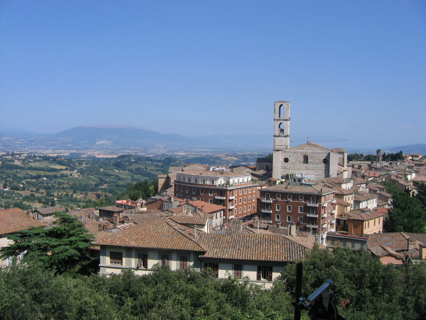 Immagine editoriale del territorio di Perugia, in provincia di Perugia
