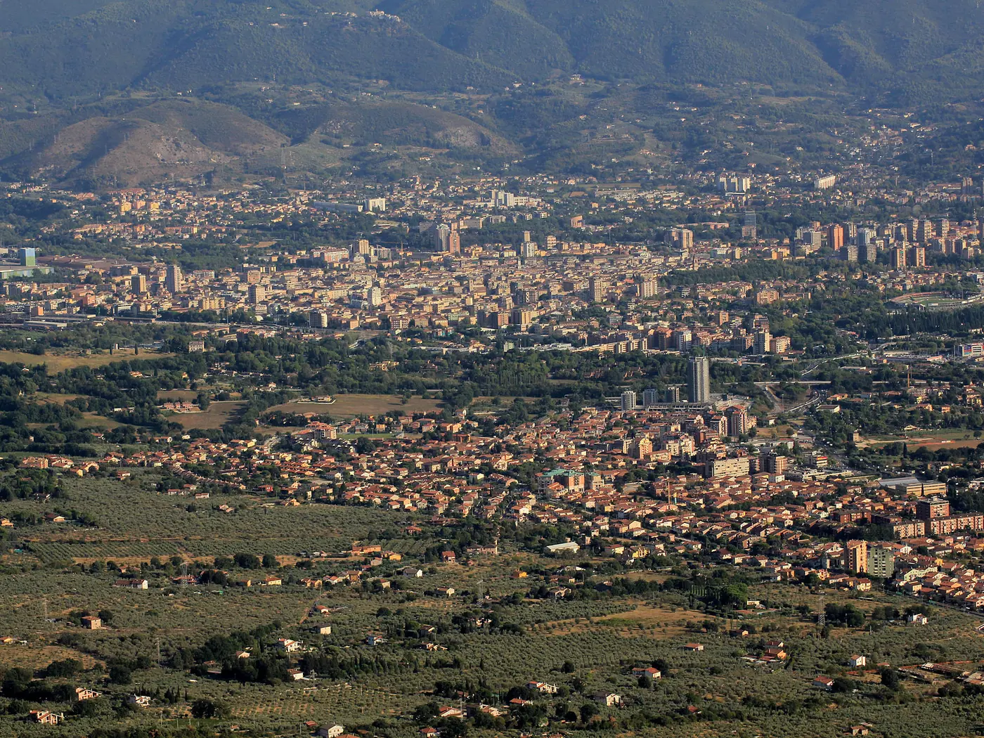 Immagine editoriale del territorio di Terni, in provincia di Terni
