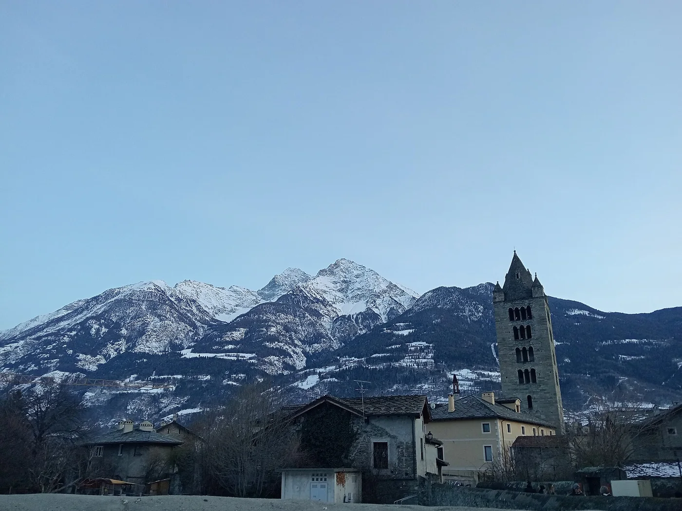 Immagine editoriale del territorio di Aosta, in provincia di Valle d'Aosta/Vallée d'Aoste