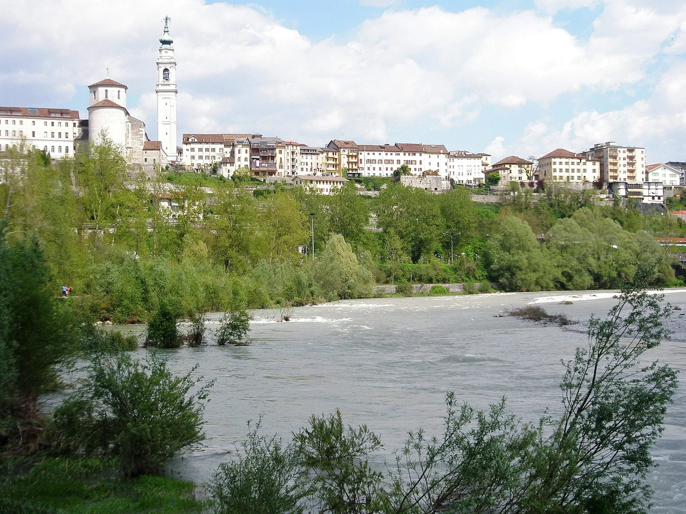 Immagine editoriale del territorio di Belluno, in provincia di Belluno